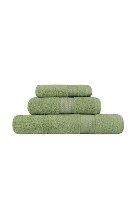 Ensemble de serviettes (3 pièces) - Vert