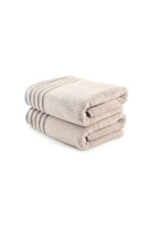 Ensemble de serviettes de bain (2 pièces) - Brun clair