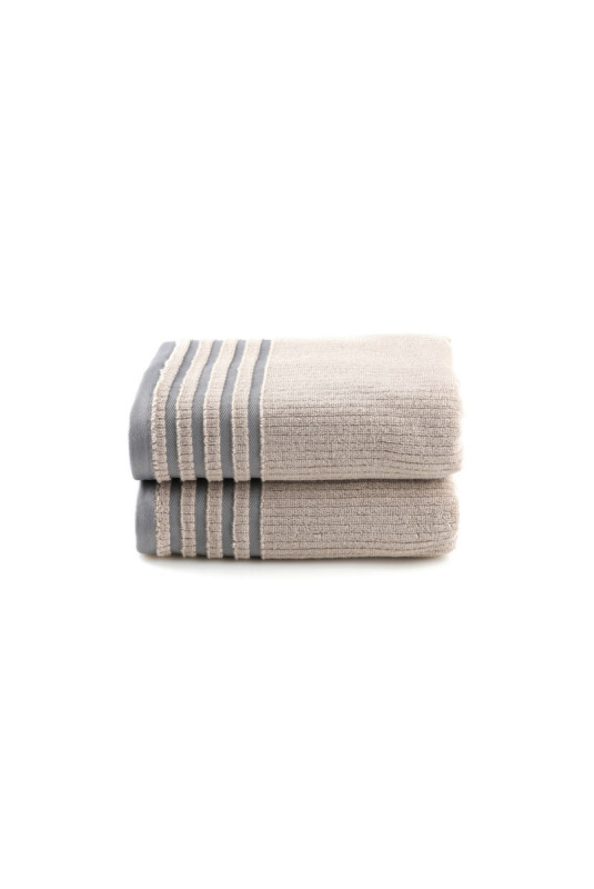 Ensemble de serviettes de bain (2 pièces) - Brun clair
