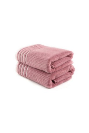 Ensemble de serviettes de bain (2 pièces) - Rose