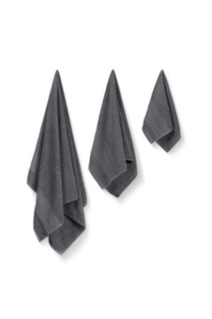 Ensemble de serviettes (3 pièces) - Anthracite