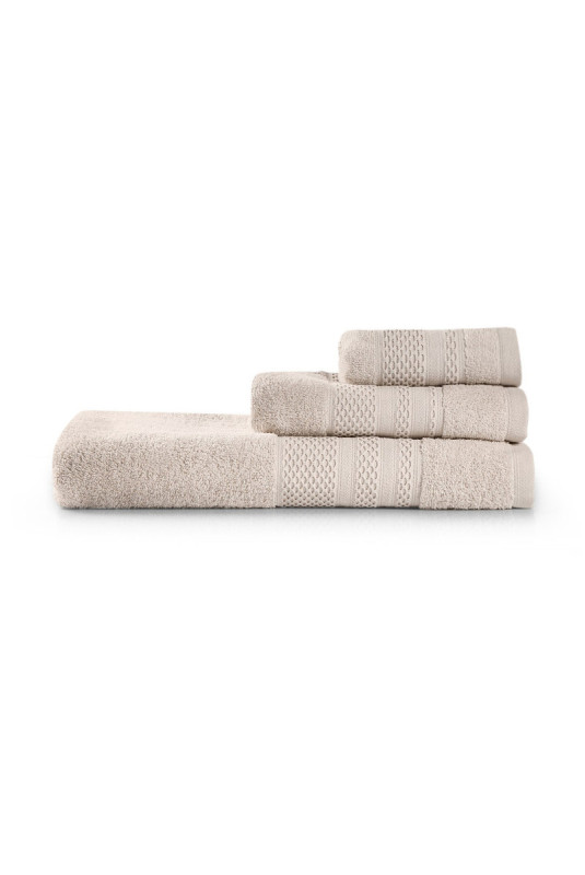 Ensemble de serviettes (3 pièces) - Cappuccino