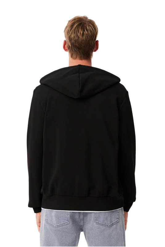 Sweat à capuche zippé manches longues Lacoste