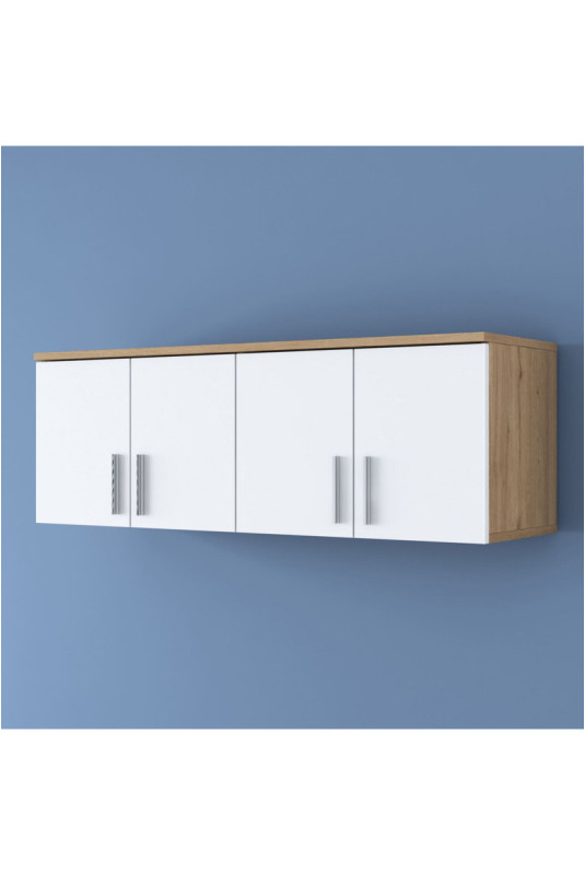 Armoire murale - Blanc noyer