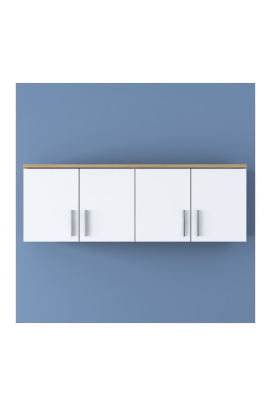 Armoire murale - Blanc noyer