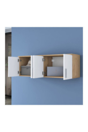 Armoire murale - Blanc noyer