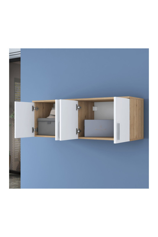 Armoire murale - Blanc noyer