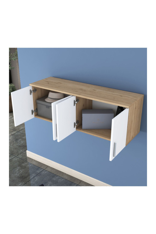 Armoire murale - Blanc noyer