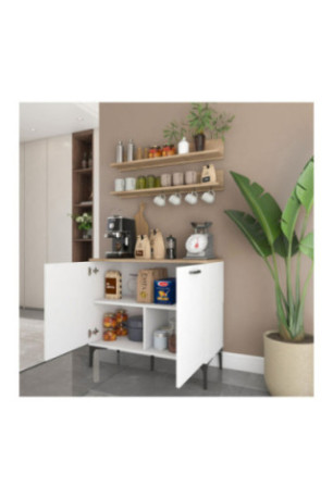 Armoire multifonctionnelle - Noyer blanc