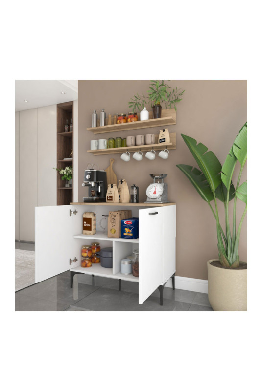 Armoire multifonctionnelle - Noyer blanc
