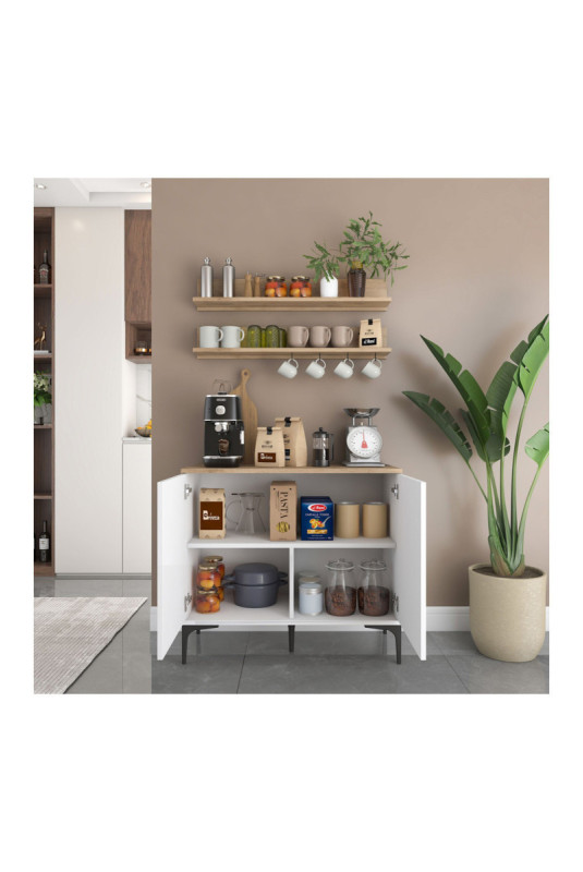 Armoire multifonctionnelle - Noyer blanc