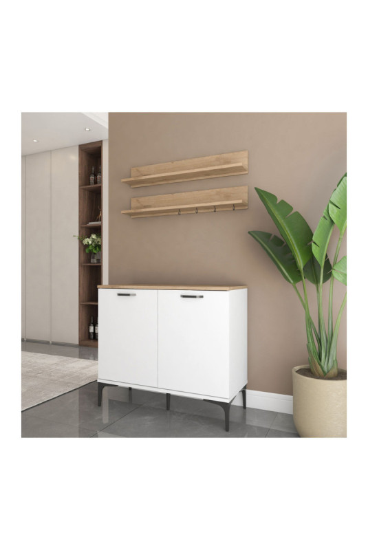 Armoire multifonctionnelle - Noyer blanc