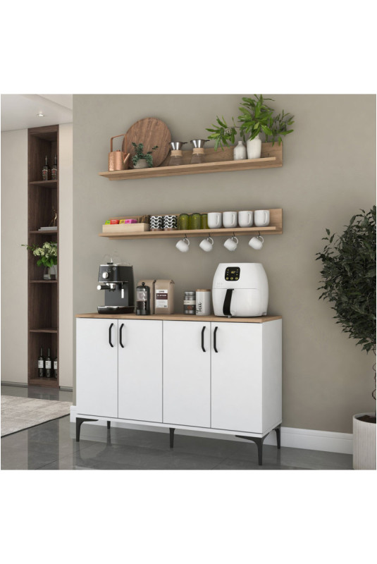 Armoire multifonctionnelle - Noyer blanc