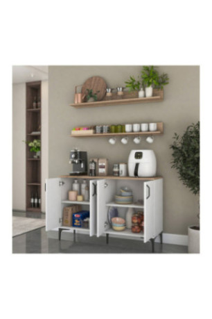 Armoire multifonctionnelle - Noyer blanc