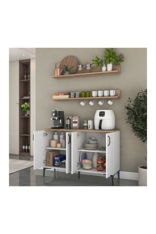 Armoire multifonctionnelle - Noyer blanc