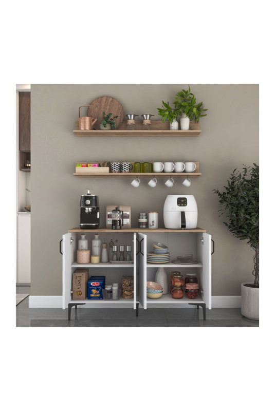Armoire multifonctionnelle - Noyer blanc