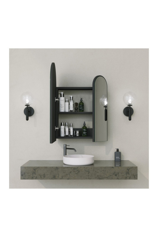 Armoire de toilette - Noir