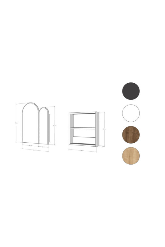 Armoire de toilette - Noir
