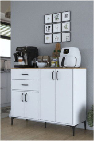 Armoire multifonctionnelle - Noyer blanc