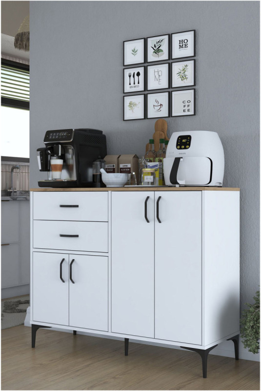 Armoire multifonctionnelle - Noyer blanc