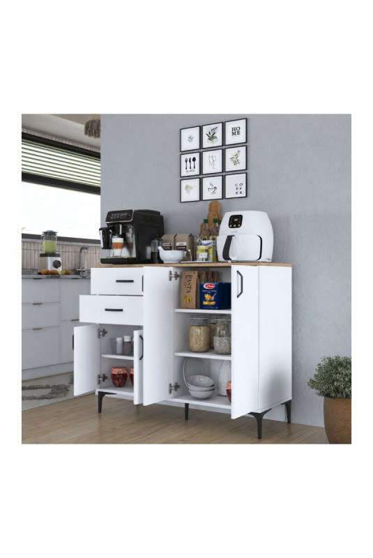 Armoire multifonctionnelle - Noyer blanc