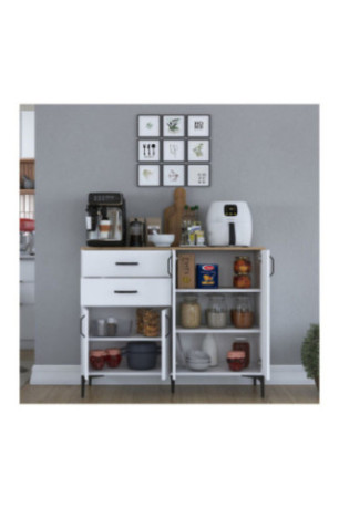 Armoire multifonctionnelle - Noyer blanc