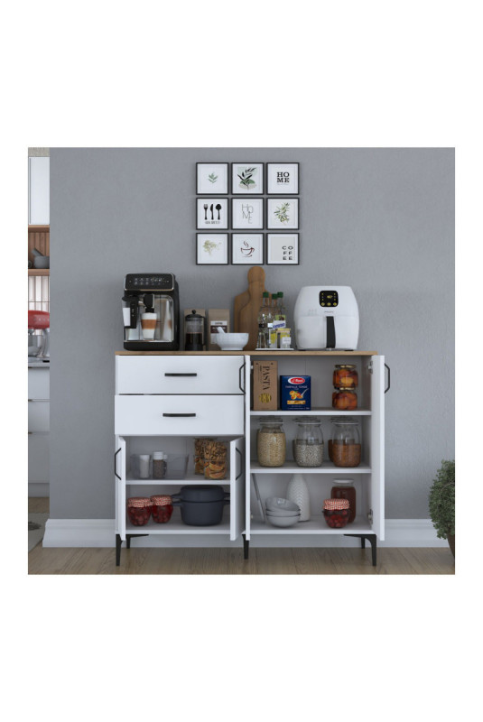 Armoire multifonctionnelle - Noyer blanc