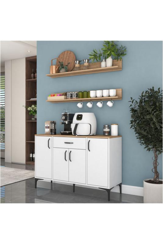 Armoire multifonctionnelle - Noyer blanc