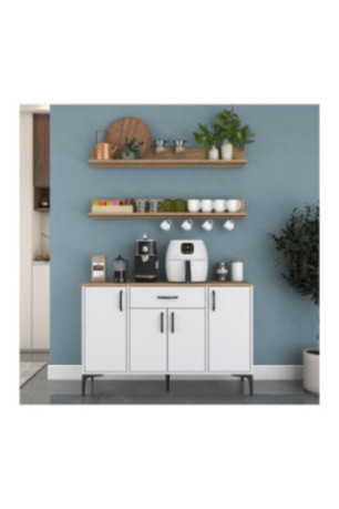Armoire multifonctionnelle - Noyer blanc