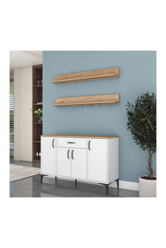 Armoire multifonctionnelle - Noyer blanc