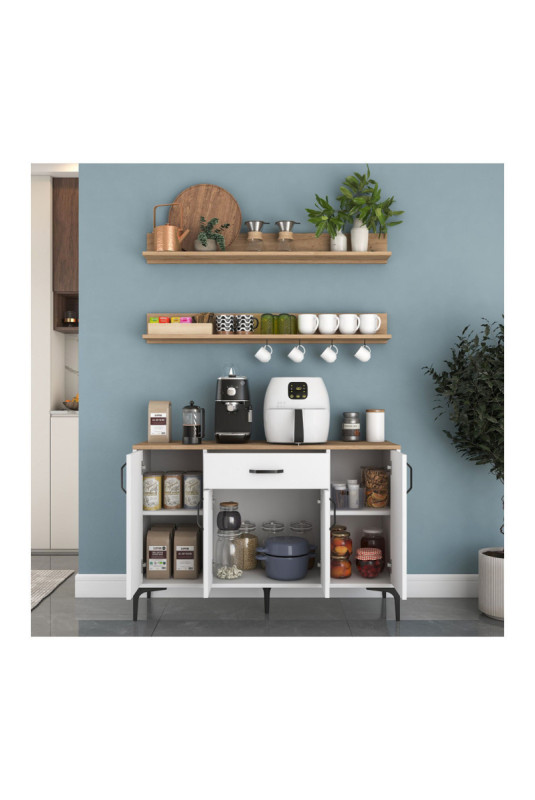 Armoire multifonctionnelle - Noyer blanc