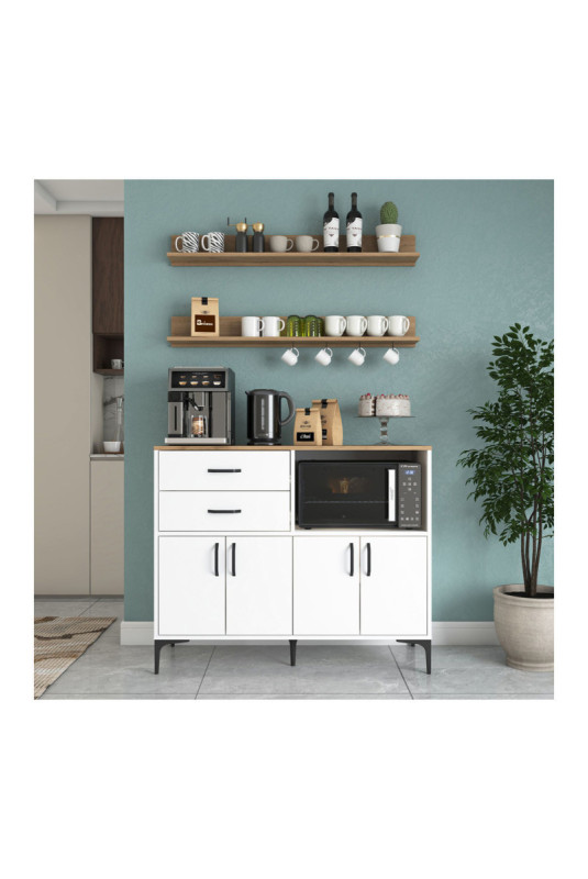 Armoire multifonctionnelle - Noyer blanc
