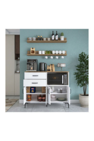 Armoire multifonctionnelle - Noyer blanc