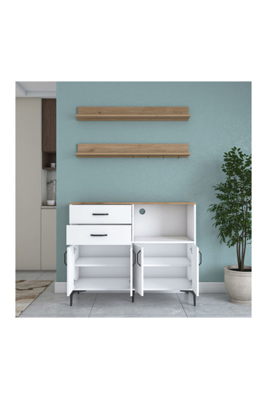 Armoire multifonctionnelle - Noyer blanc