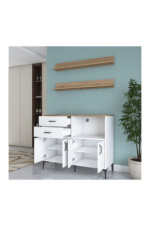 Armoire multifonctionnelle - Noyer blanc
