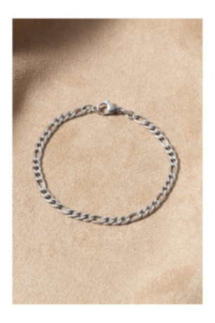 Bracelet en acier - Argent - 19 cm + 4 cm