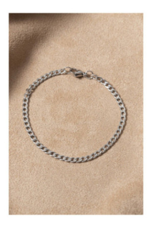 Bracelet en acier - Argent - 19 cm + 4 cm