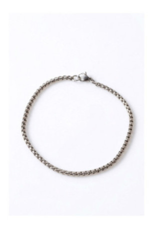 Bracelet en acier - Argent - 19 cm + 4 cm