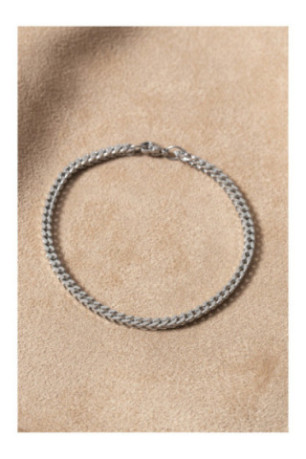 Bracelet en acier - Argent - 19 cm + 4 cm