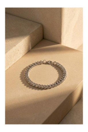 Bracelet en acier - Argent - 19 cm + 4 cm