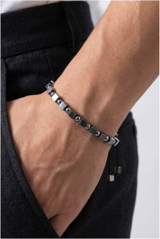 Bracelet - Noir - Ajustable