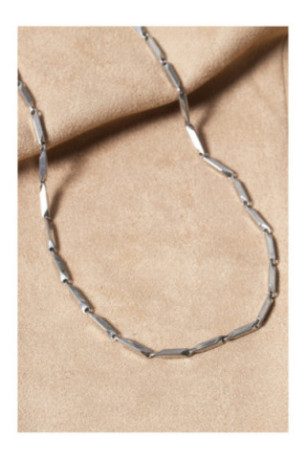 Collier en acier - Argent - 55 cm