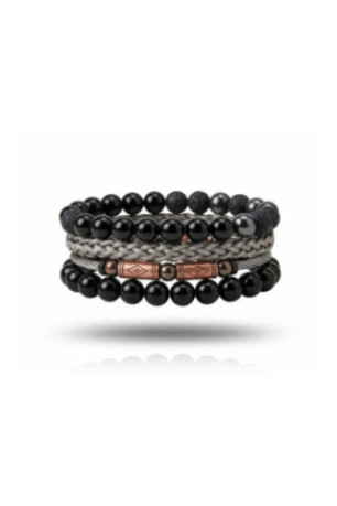 Bracelet - Noir - 21 cm + ajustable