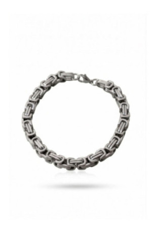 Bracelet en acier - Argent - 19 cm + 4 cm