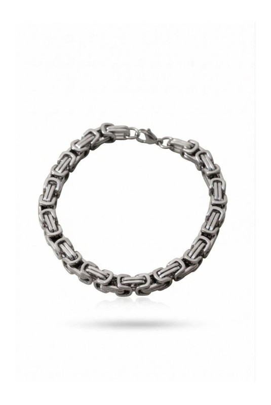 Bracelet en acier - Argent - 19 cm + 4 cm