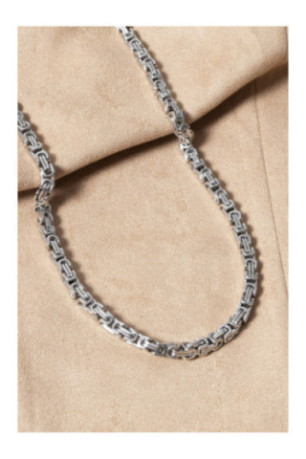 Collier en acier - Argent - 60 cm