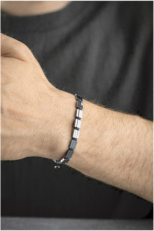 Bracelet en acier - Argent - Ajustable