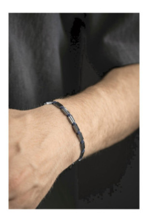 Bracelet en acier - Argent - Ajustable