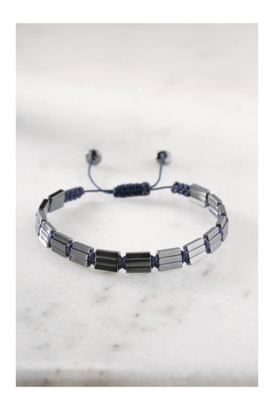 Bracelet en acier - Argent - Ajustable