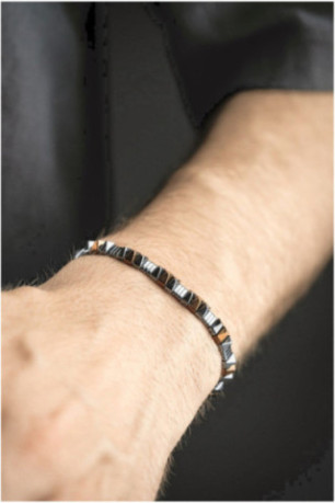 Bracelet en acier - Argent - Ajustable